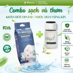 Combo sạch thơm – khăn ướt vệ sinh phụ nữ Oinani + nước hoa vùng kín Maputi