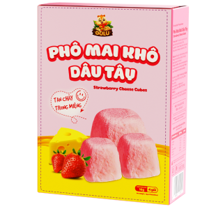 GULU FOODS Dried Cheese with Strawberry Fruit Flavor