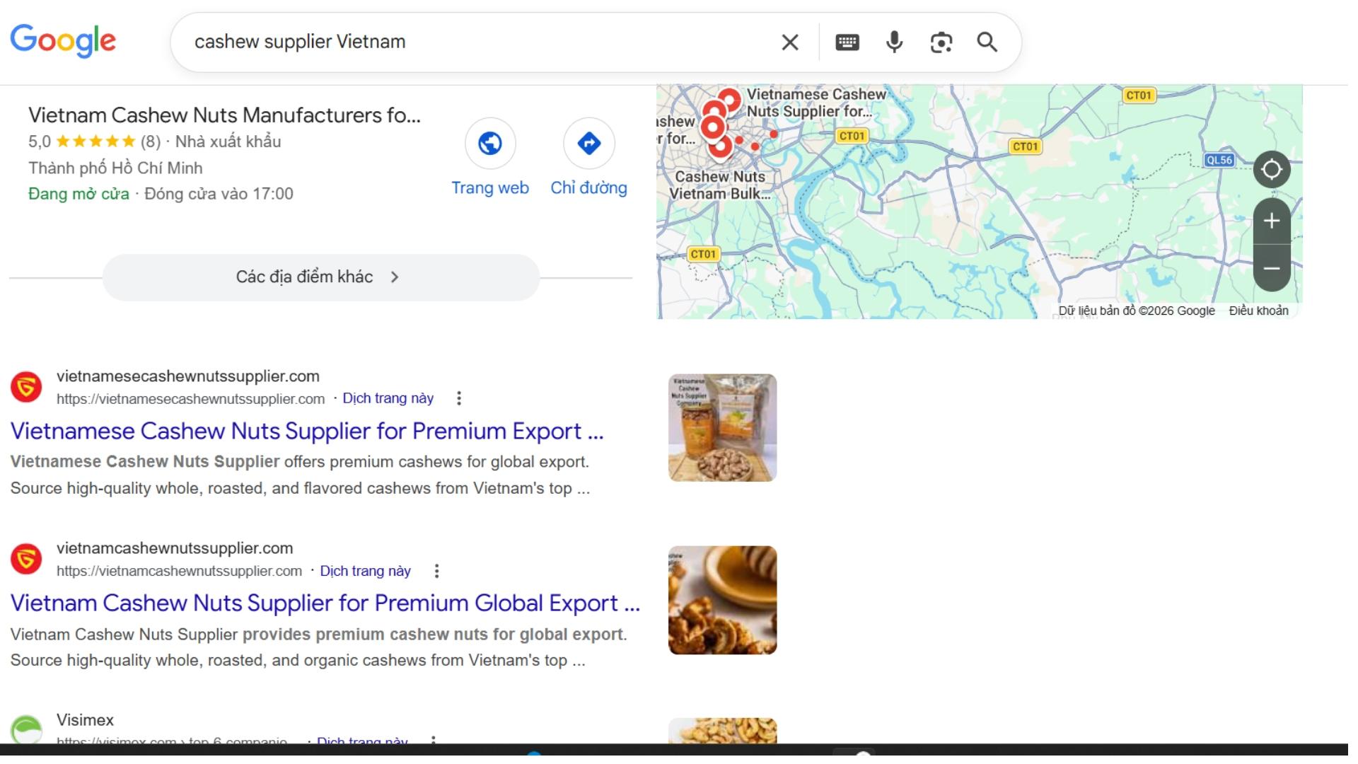 xuất khẩu hạt điều sang mỹ